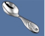 Moon motif silver spoon by Reed & Barton